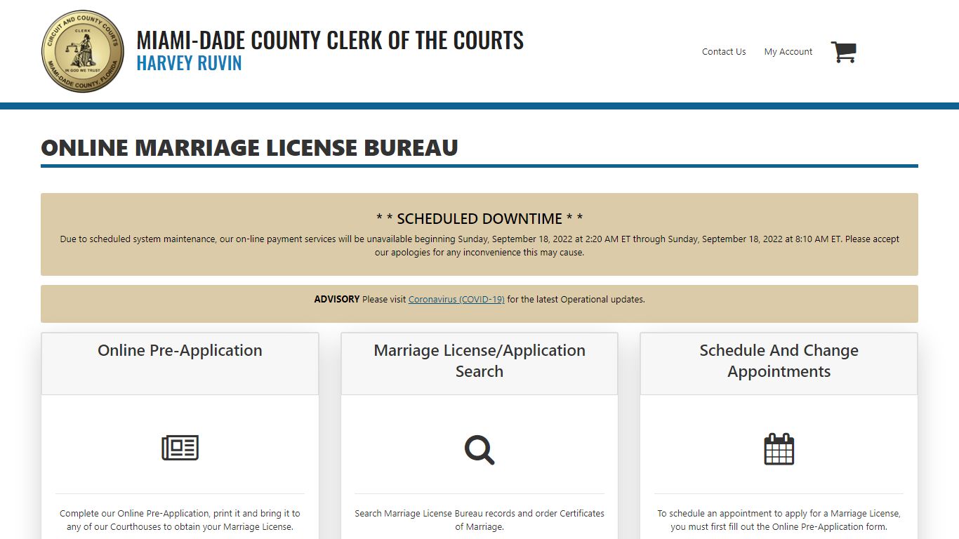 Miami-Dade County Marriage License Bureau